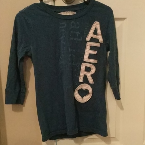 Aeropostale Tops - Blue Aeropostale 3/4 sleevef tee